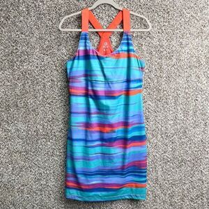 Merrell Dress Women’s Large Soto Select Wick Blue and Orange Cross Racerback Tan